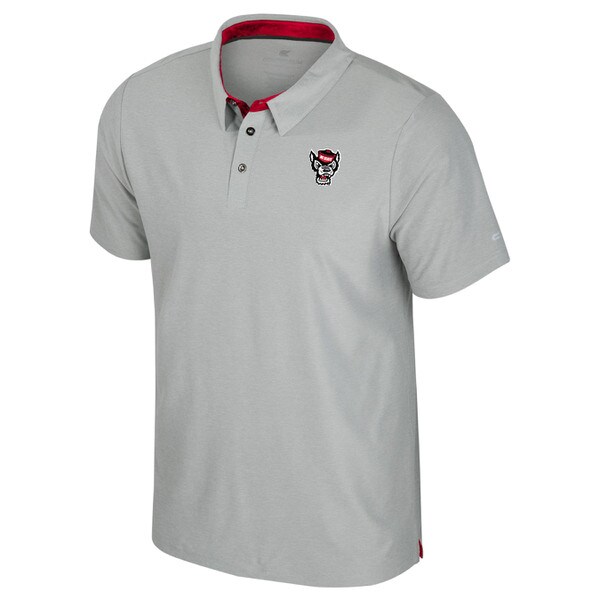 Ash Grey/Red Atomic Polo - Wolfhead